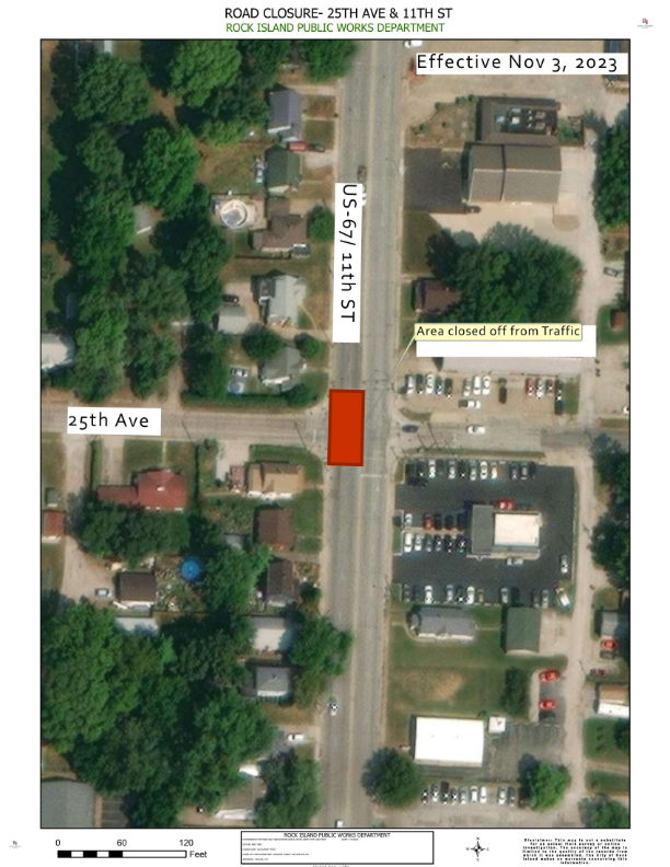 11 ST 25 AV Intersection Map