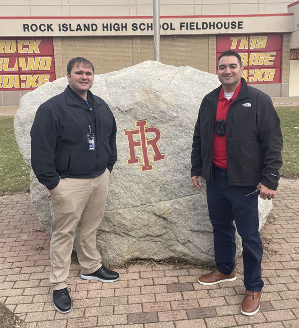 School Resource Officers: Officer Tom Danhof and Officer Mario Mendoza