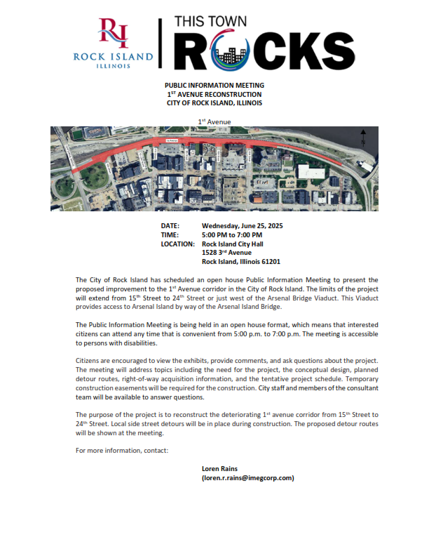 1st Avenue Reconstruction Public Information Meeting 06.25.25